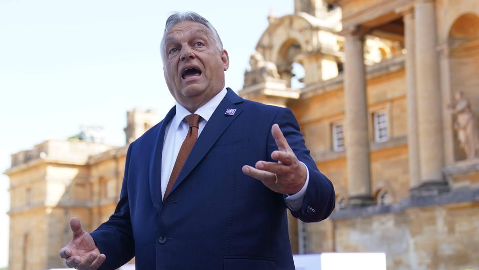 European Political Community summit
Prime Minister of Hungary Viktor Orban arrives to attend the European Political Community summit at Blenheim Palace in Woodstock, Oxfordshire. Picture date: Thursday July 18, 2024. 
Dostawca: PAP/PA
Jacob King
European Political Community summit ## wparota, PA2024, POLITICS, EPC