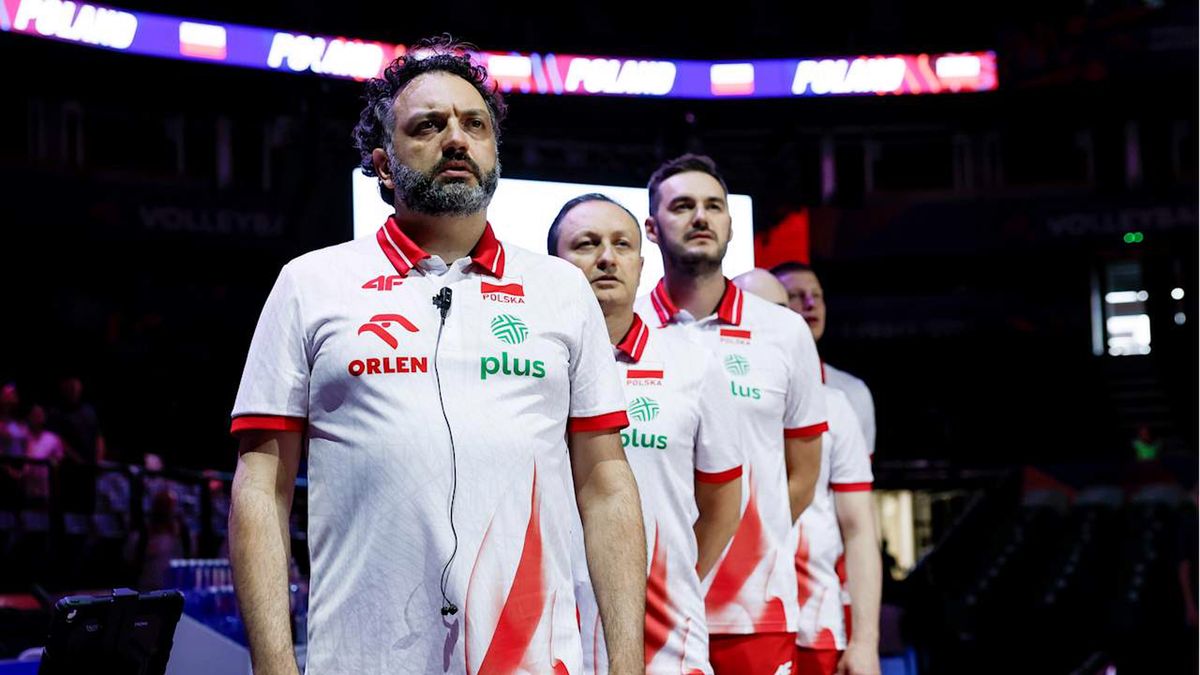 Materiały prasowe / VolleyballWorld / Sztab szkoleniowy reprezentacji Polski