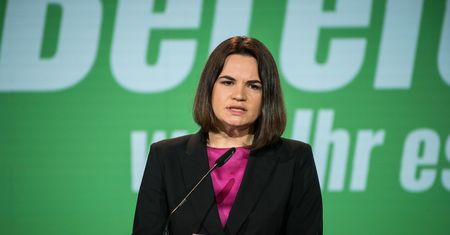 Swiatłana Cichanouska w Berlinie. Wystąpiła na kongresie Zielonych (ZDJĘCIA)