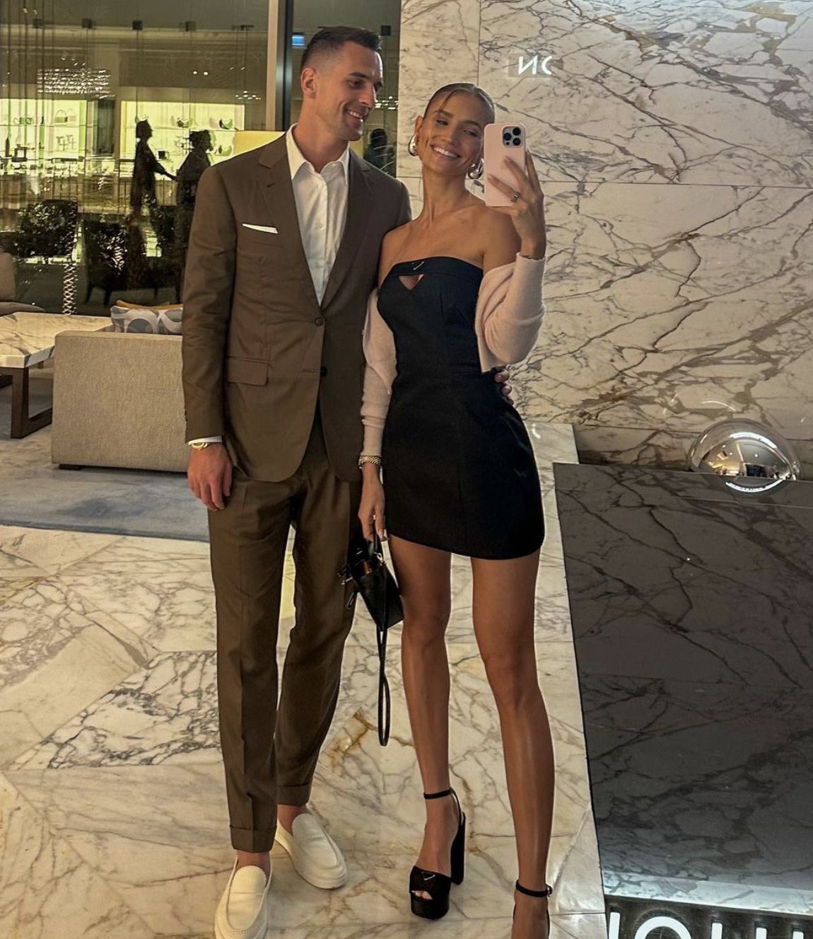 Agata Sieramska i Arkadiusz Milik