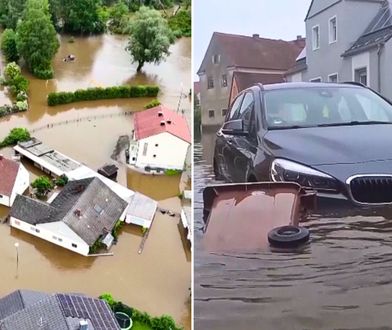 Południowe Niemcy pod wodą. Ulice w Bawarii zamieniły się w rzeki