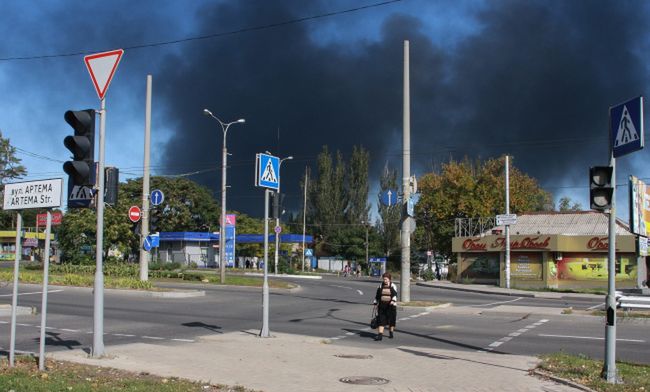 Wojna na Ukrainie. Donieck został zbombardowany