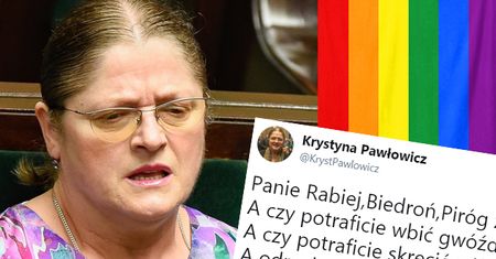 Pawłowicz atakuje Piróga, Biedronia i Rabieja: "Potraficie wbić gwóźdź, skręcić półkę, zrobić 100 pompek?"