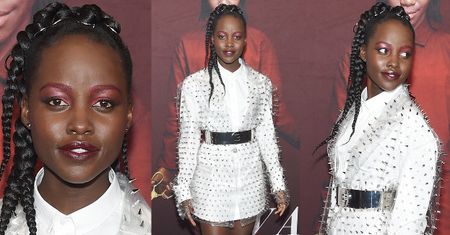 Lupita Nyong'o lansuje modę na przezroczyste płaszcze z ćwiekami
