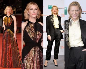 49-letnia Cate Blanchett zachwyca w dwóch stylizacjach na festiwalu filmowym w Rzymie (FOTO)