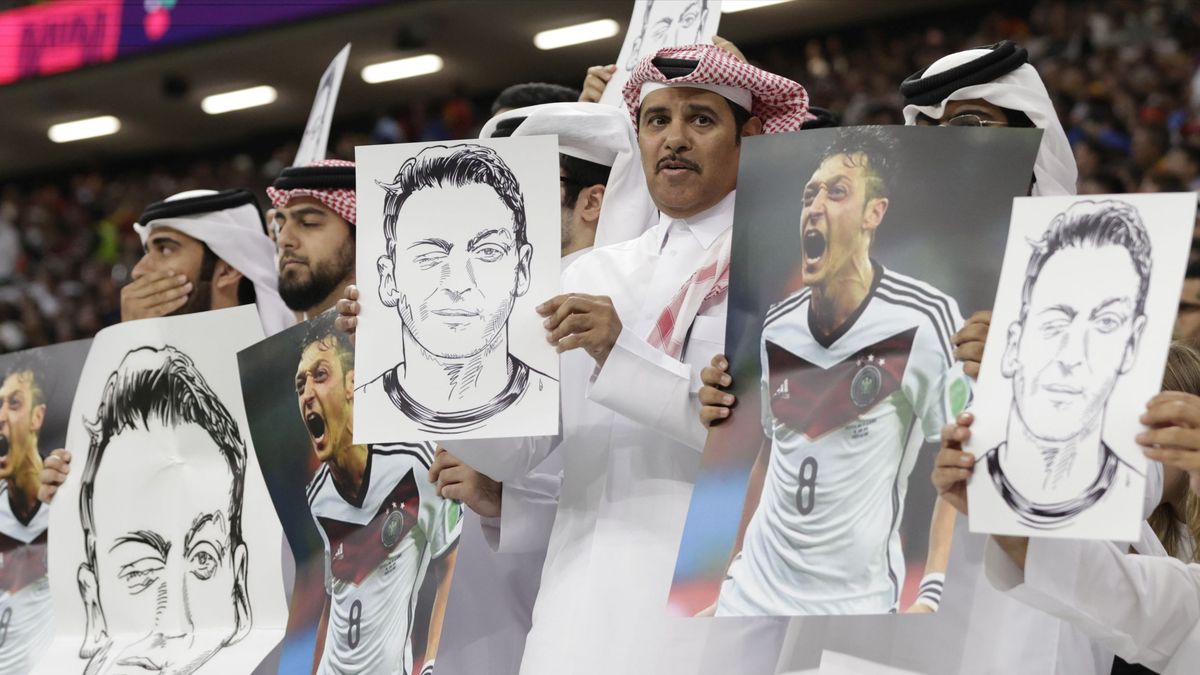 Getty Images / Richard Sellers / Na zdjęciu: protest kibiców w Katarze