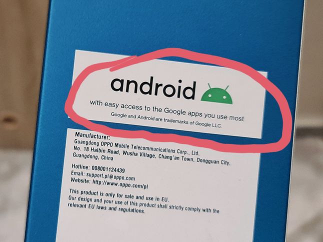 OPPO też chwali się aplikacjami Google'a