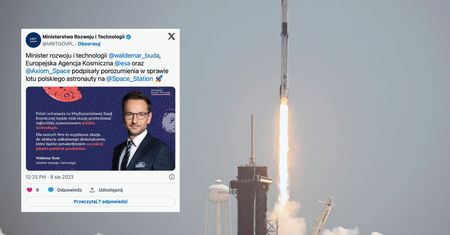 Drugi Polak w historii poleci w kosmos. Minister rozwoju potwierdza