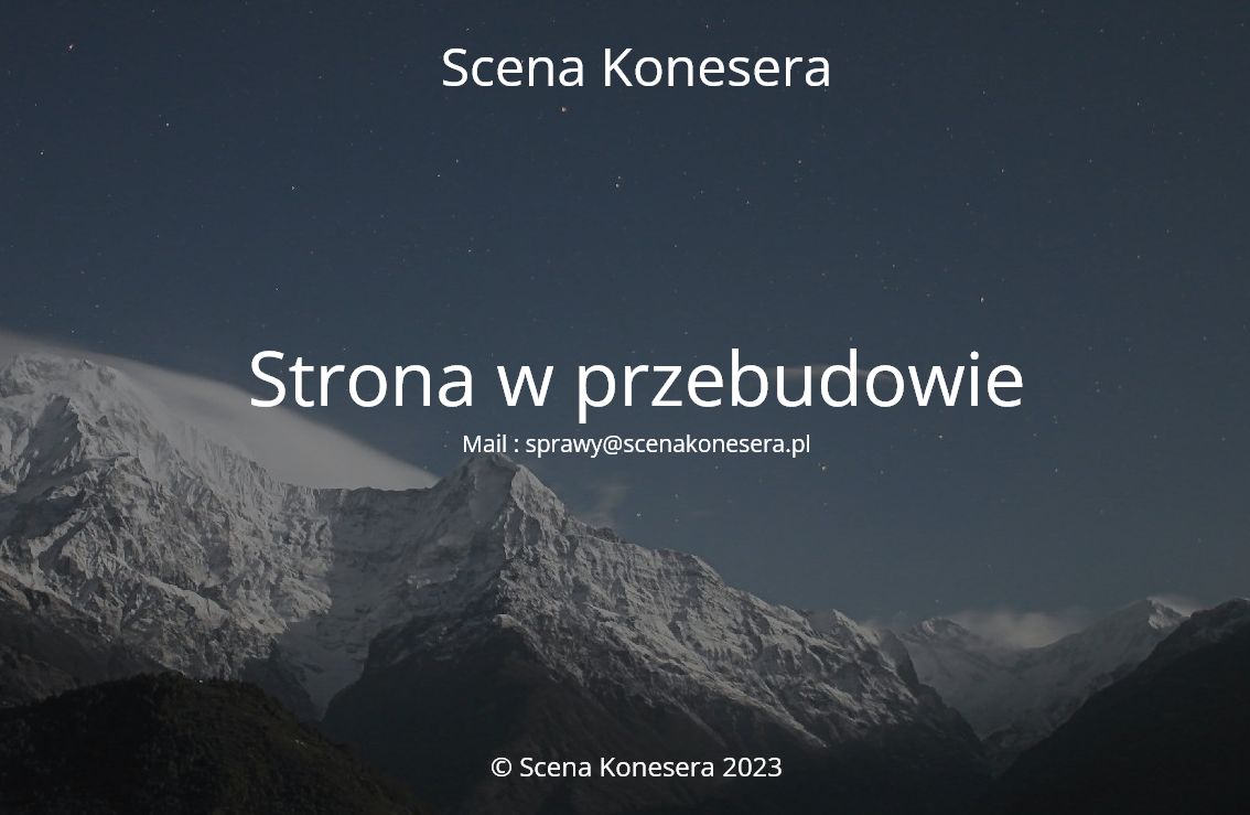 Strona WWW w przebudowie