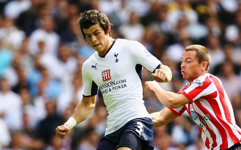 Na zdjęciu: Bale w koszulce Tottenhamu