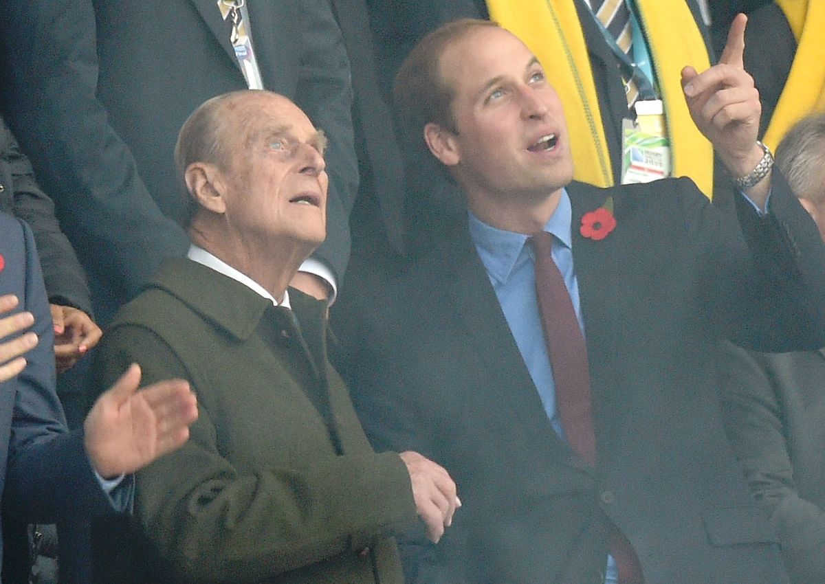 Książę Filip i książę William podczas jednego ze wspólnych wyjść