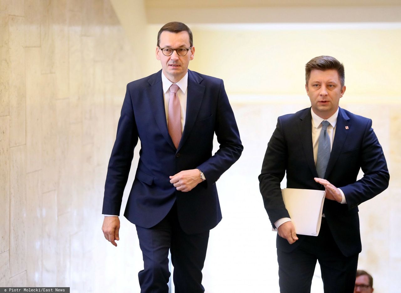 Mateusz Morawiecki i Michał Dworczyk 