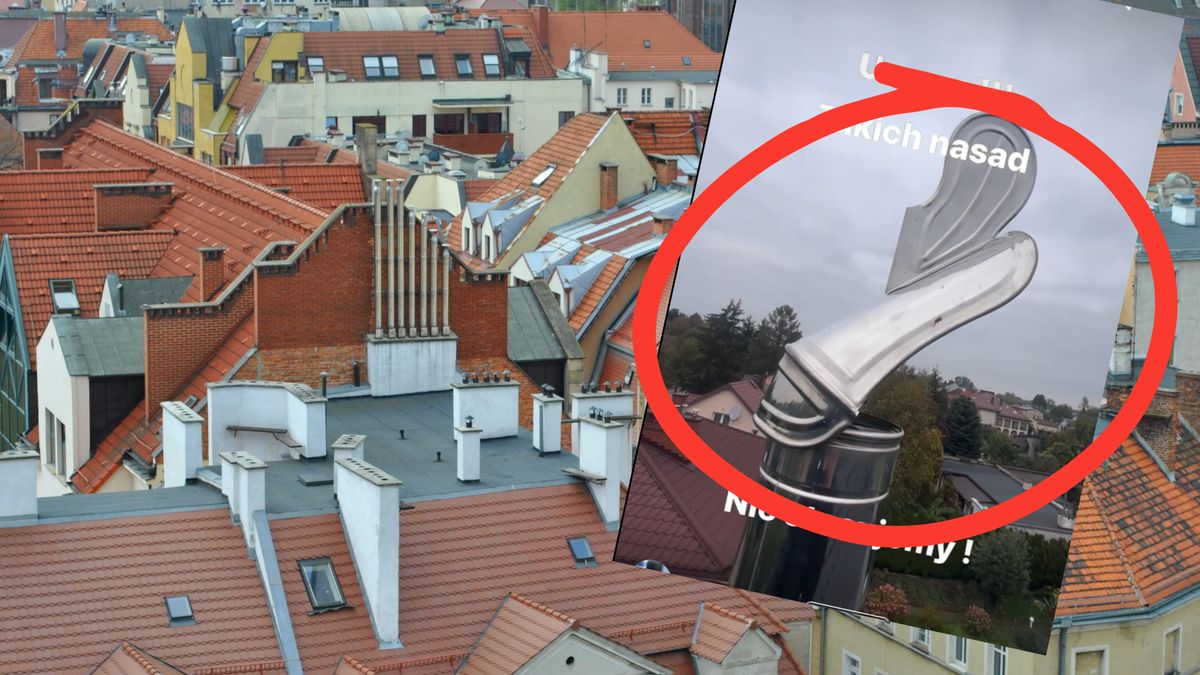 Przestrzegł przed stosowaniem takiej nasady na kominy
