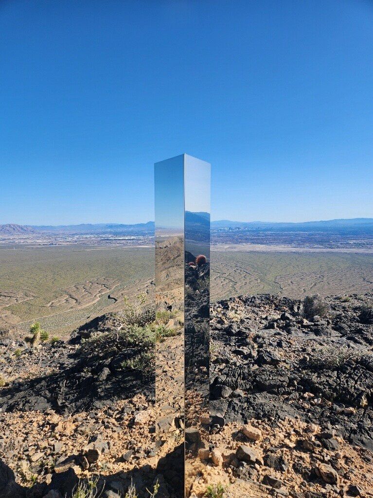 A mysterious monolith appeared near Gass Peak