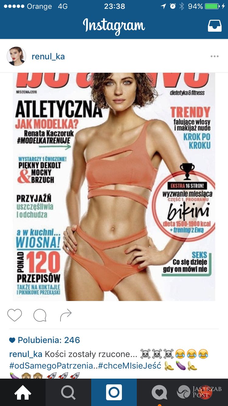 Renata Kaczoruk na Instagramie