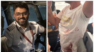 Pilot uratował 174 osoby. Został dźgnięty w kokpicie. Został bohaterem