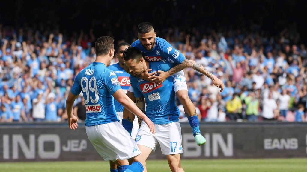 Na zdjęciu piłkarze Napoli