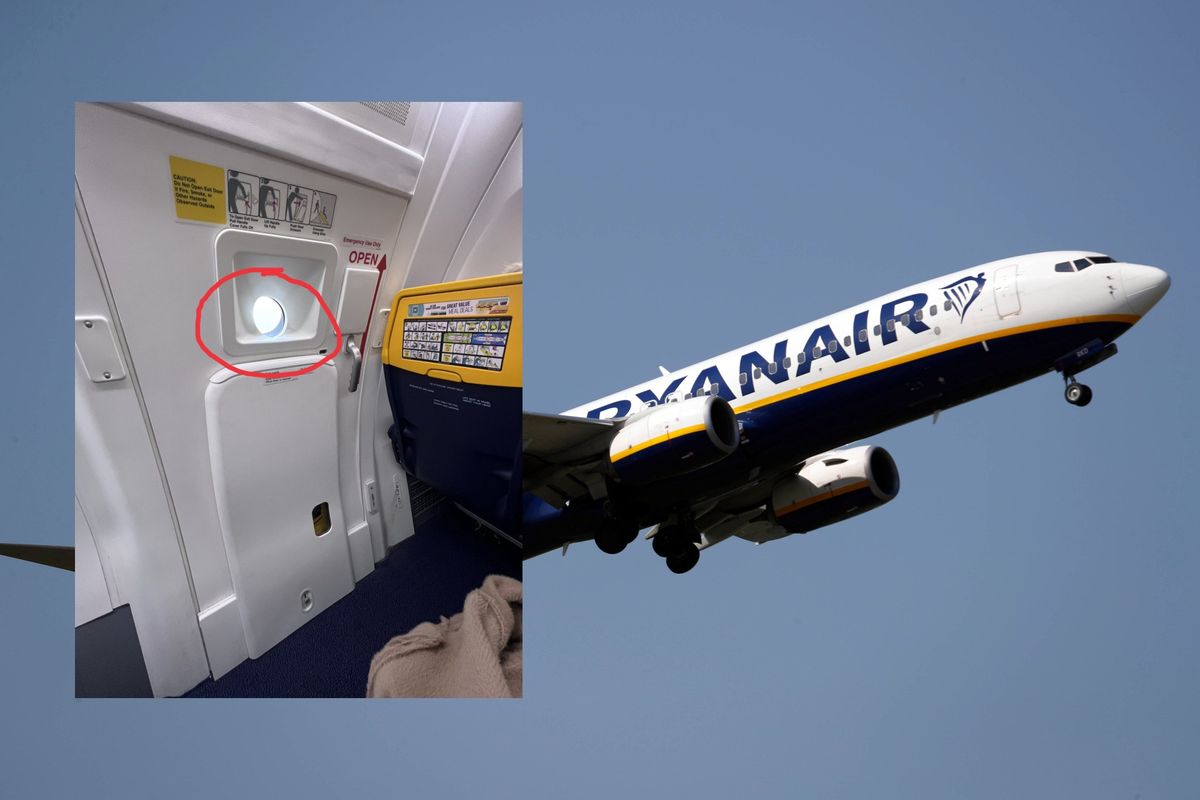 Pasażer Ryanaira poskarżył się na miejsce przy oknie