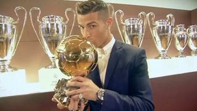 Cristiano Ronaldo ze Złotą Piłką "France Football"