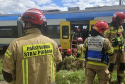 Pożar lokomotywy w Tychach. Ewakuowano prawie 200 osób