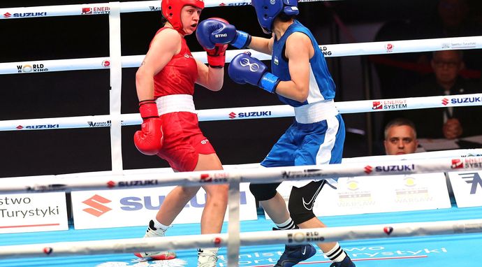 Boks: Mistrzostwa świata - Liverpool 2025 - waga piórkowa: Julia Szeremeta - Jaismine Lamboria 13.09.2025