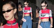 Bella Hadid lansuje modę na oderwane (?) nogawki