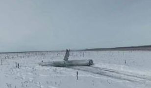 Szczątki pocisku na polu. Rosjanie "zgubili" rakietę?