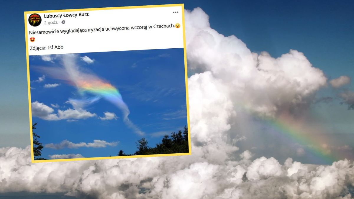  Niesamowita iryzacja chmur została uchwycona w Czechach