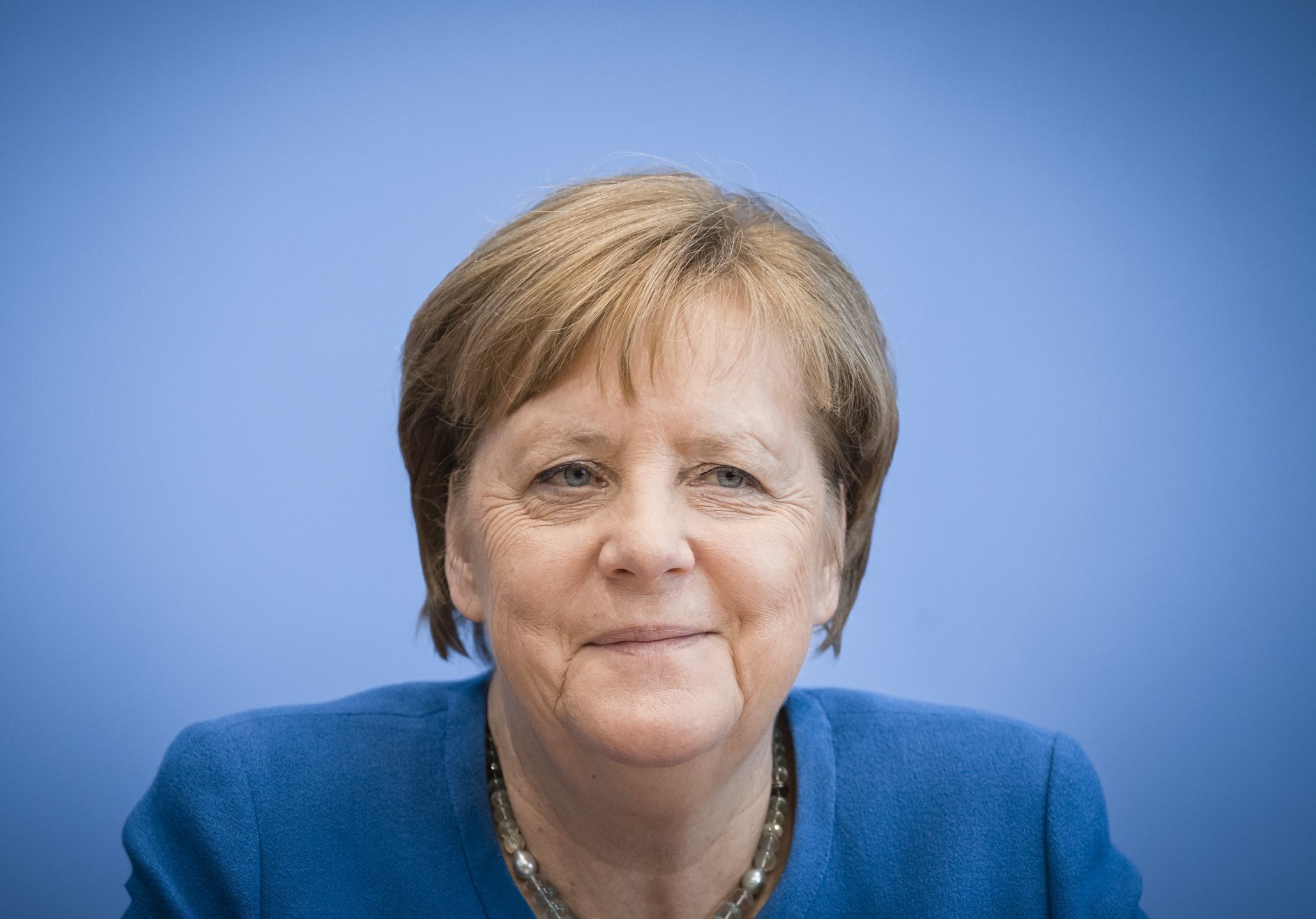 BERLIN, GERMANY - MARCH 11:  German Chancellor Angela Merkel after a press conference, on March 11, 2020 in Berlin, Germany. (Photo by Felix Zahn/Photothek via Getty Images)
