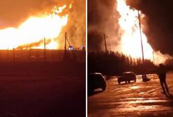 Wielki słup ognia. Zapalił się gazociąg Gazpromu