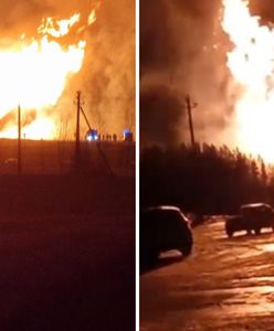 Wielki słup ognia. Zapalił się gazociąg Gazpromu