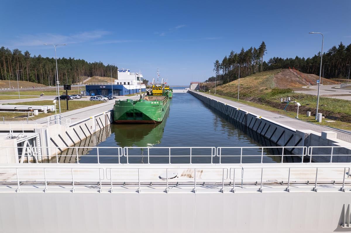 Przekop Mierzei Wiślanej - lipiec 2022 r.