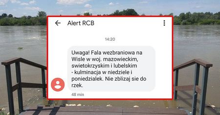 Alert RCB dla mieszkańców woj. lubelskiego. Ostrzega przed falą wezbraniową na Wiśle