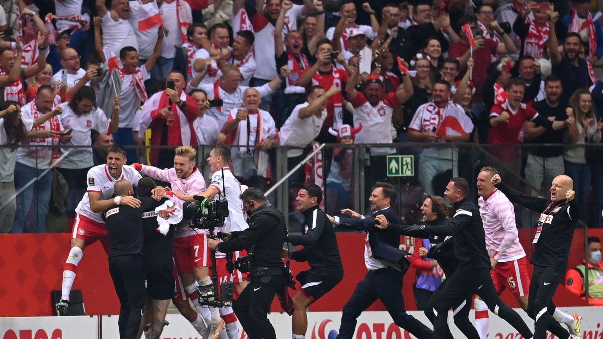 Getty Images / Na zdjęciu: radość piłkarzy reprezentacji Polski