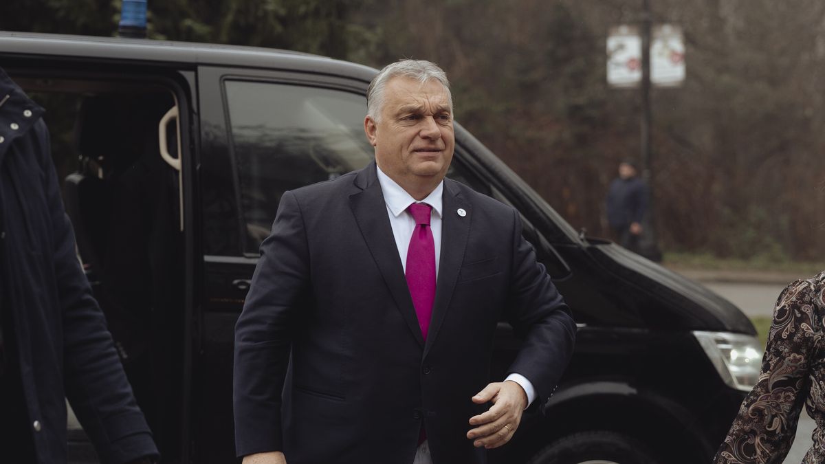 KOSICE, SLOVAKIA - NOVEMBER 24: Hungarian Prime Minister Orban Viktor attends the Visegrad Group (V4) summit held at Hotel Bankov in Kosice, Slovakia on November 24, 2022. Prime Ministers of Slovakia, Czech Republic, Poland, and Hungary will discuss the current situation in Europe and the energy crisis during the meeting. (Photo by Robert Nemeti/Anadolu Agency via Getty Images)