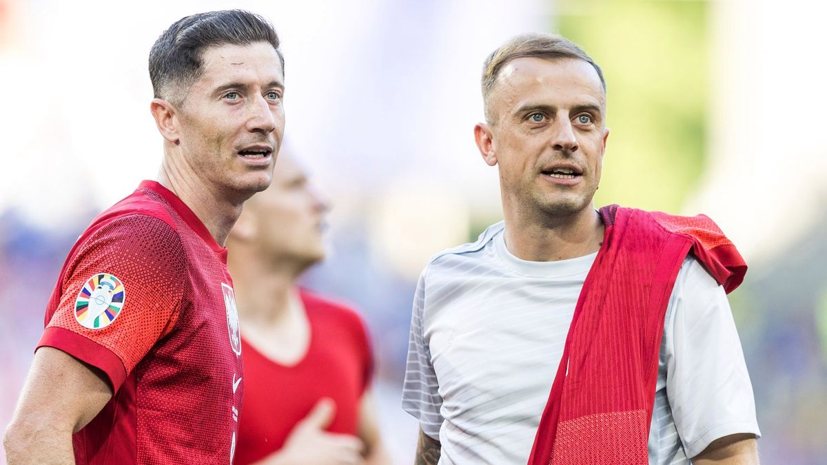 Getty Images / Foto Olimpik/NurPhoto / Na zdjęciu: Robert Lewandowski i Kamil Grosicki