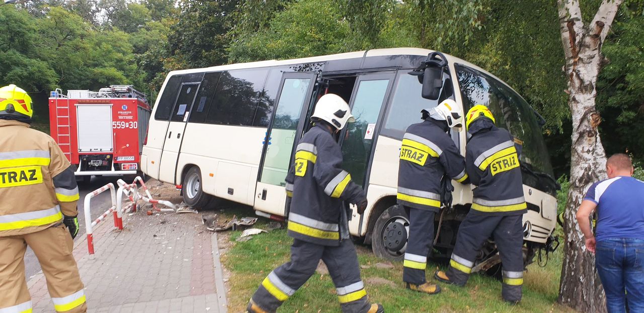 Wypadek z autobusem rejsowym