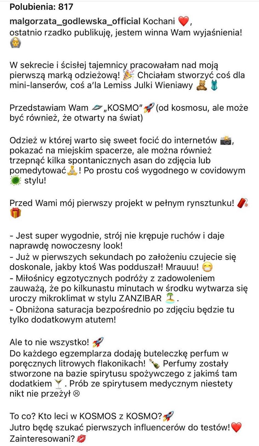 Małgorzata Godlewska żartuje z Julii Wieniawy