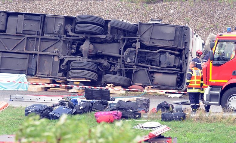 Wypadek polskiego autokaru we Francji. Dwie ofiary śmiertelne