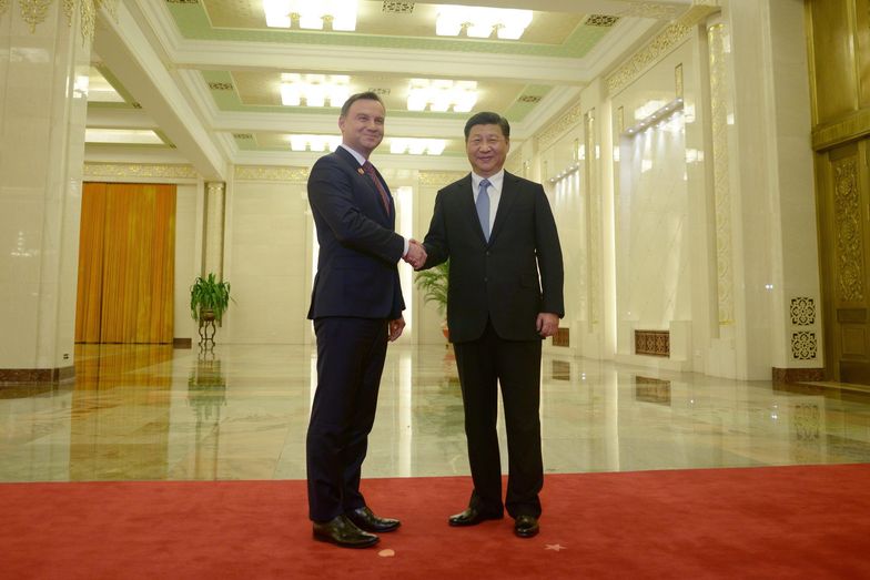 Andrzej Duda i Xi Jinping, prezydent Chin