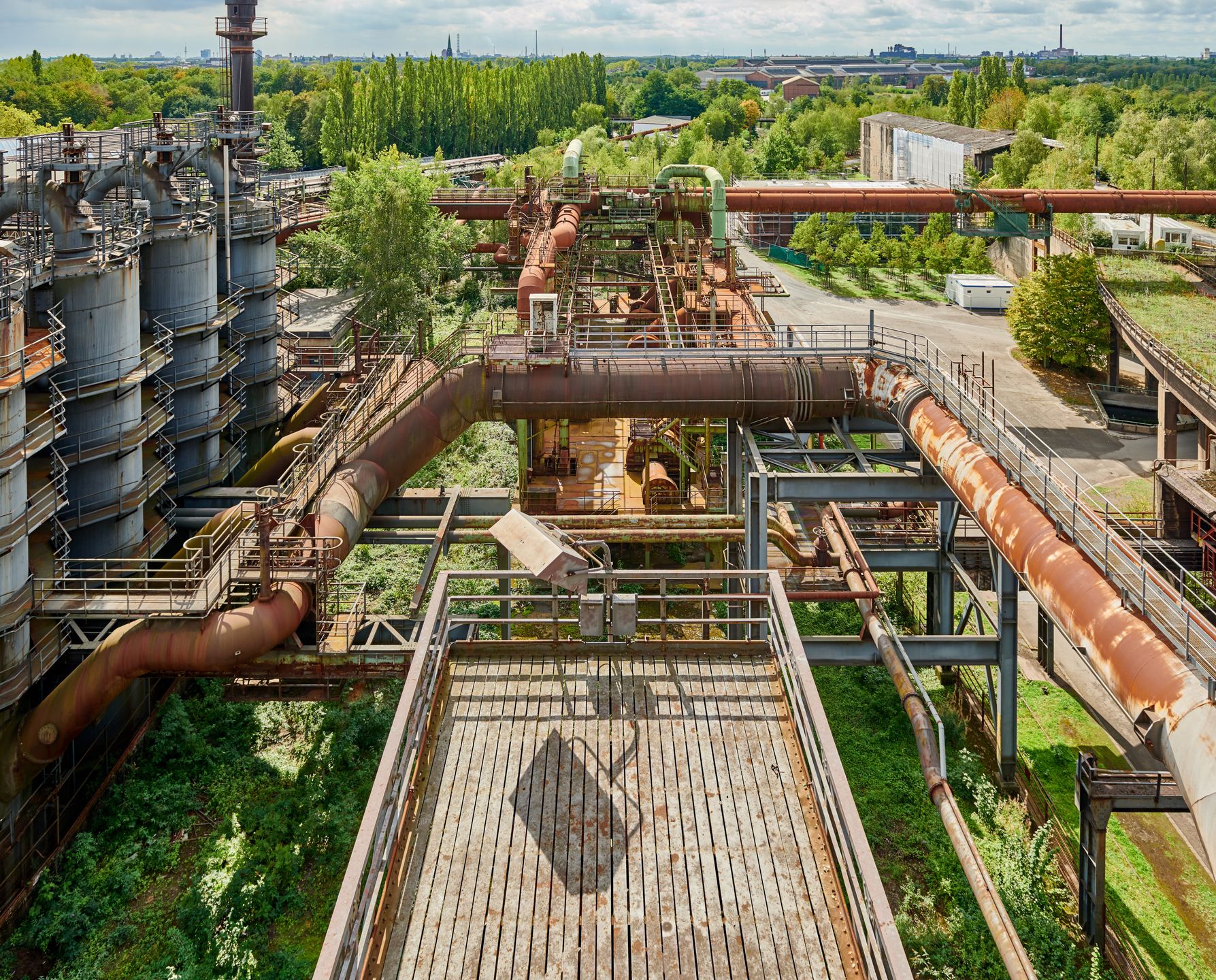 Teren Parku Krajobrazowego Duisburg-Nord robi wrażenie