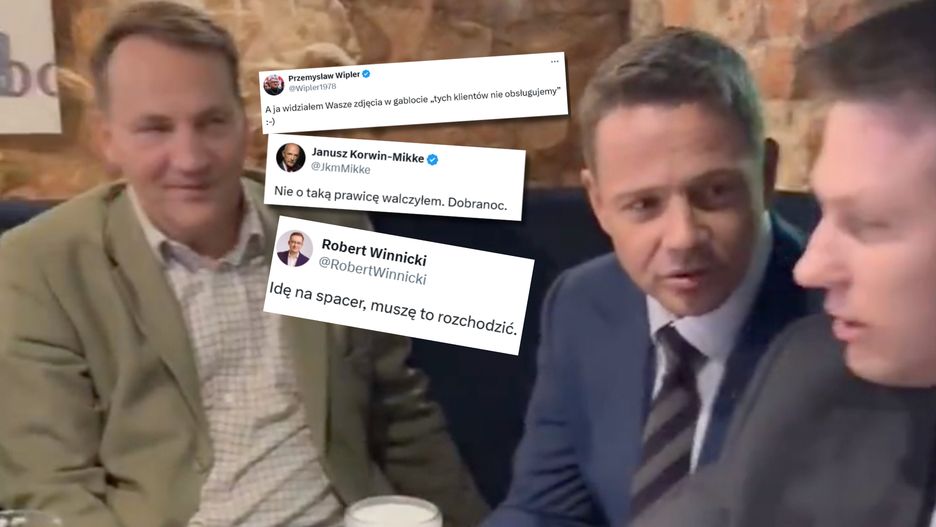 Komentarze po piwie Trzaskowskiego i Mentzena