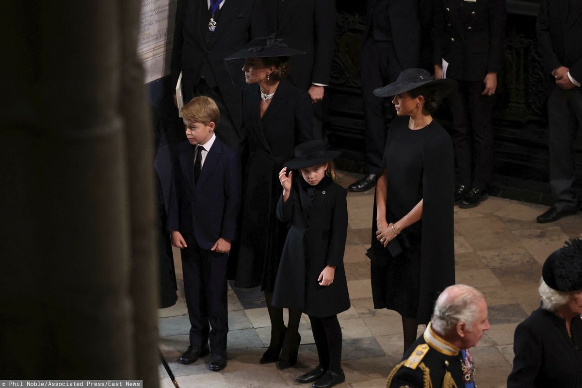 Dzieci księżnej Kate i księcia Williama na pogrzebie królowej Elżbiety II