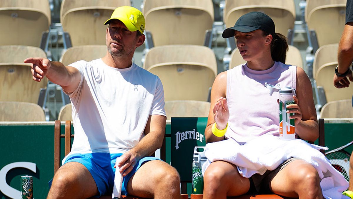 Getty Images / Robert Prange / Na zdjęciu: Wim Fissette i Iga Świątek