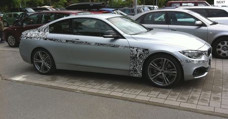BMW serii 4 Coupé przyłapane ze szczątkowym kamuflażem