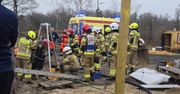 Nowe Bielice: Dwaj mężczyźni poszkodowani przy zbiorniku na ścieki