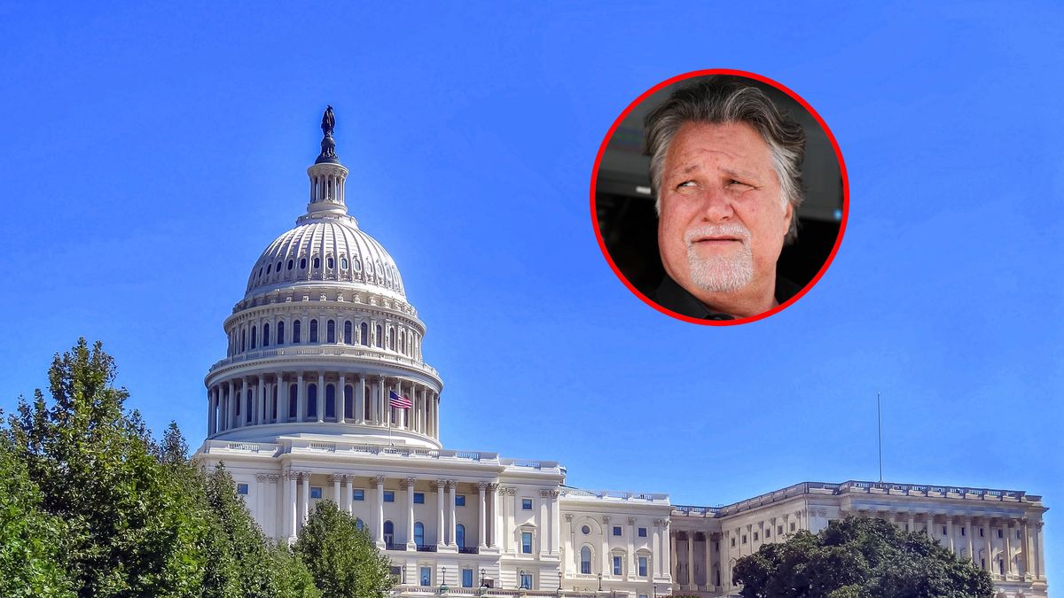 Materiały prasowe / Pixabay / IndyCar Media / Chris Owens / Na zdjęciu: budynek amerykańskiego Kongresu, w kółku Michael Andretti