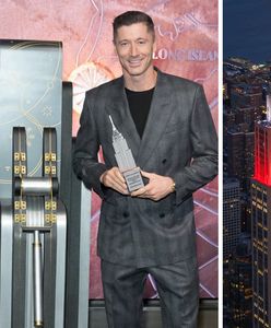 Empire State Building w polskich barwach. Rozświetlił go Lewandowski