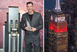 Empire State Building w polskich barwach. Rozświetlił go Lewandowski