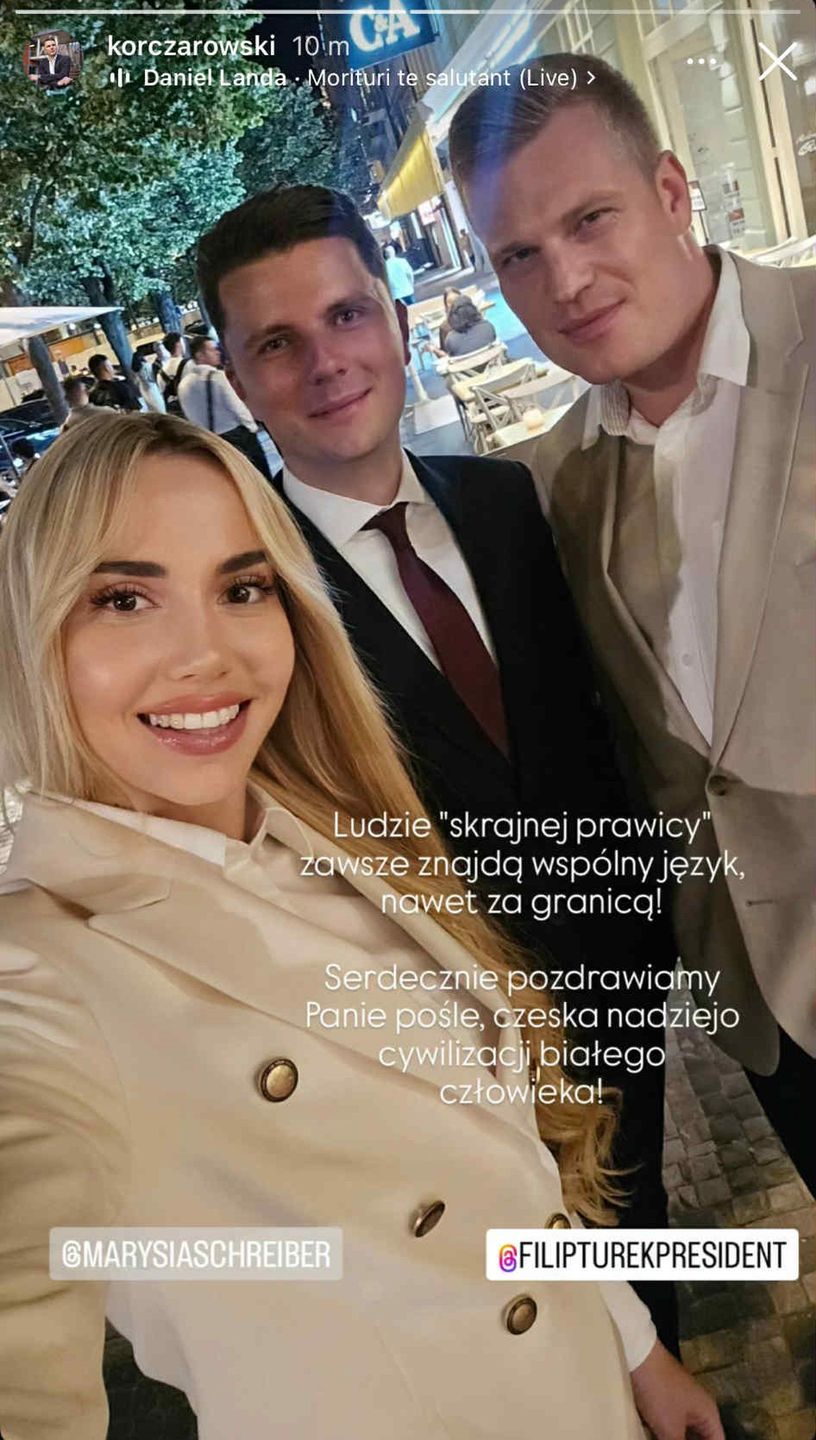 Marianna Schreiber i Piotr Korczarowski